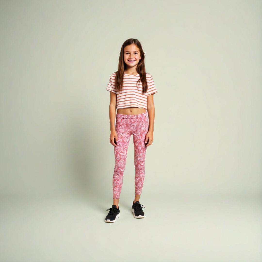 Conjunto niña Calza leggins y blusa